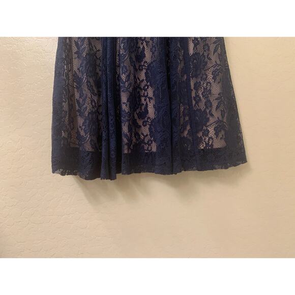 Candalite Women's Navy Lace Sleeveless Dress, Style #D43902, Size M - Picture 10 of 12